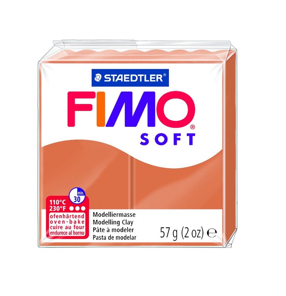 Modelinas FIMO SOFT, 57 g, konjako ruda sp.