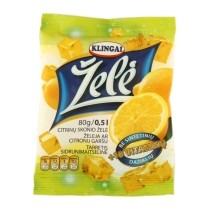 Želė KLINGAI, citrinų skonio, 80 g