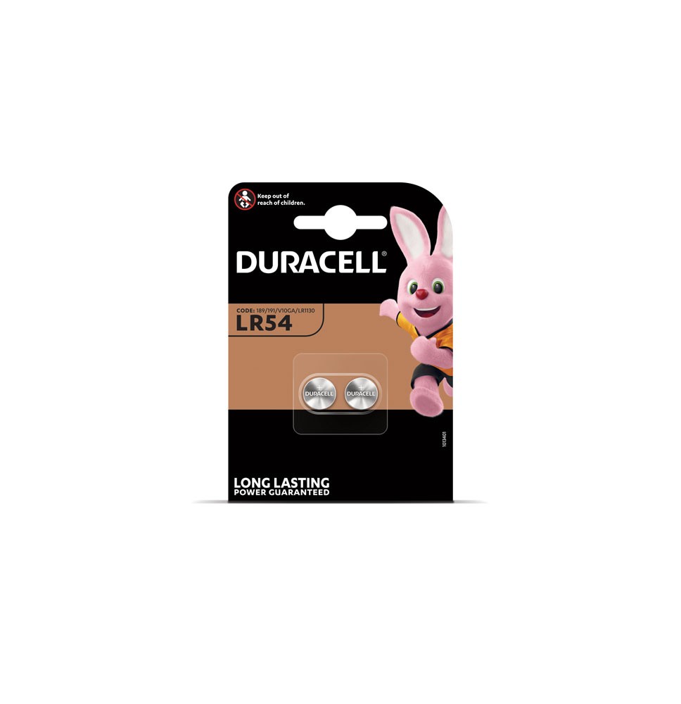 Baterijos DURACELL LR54, 2vnt