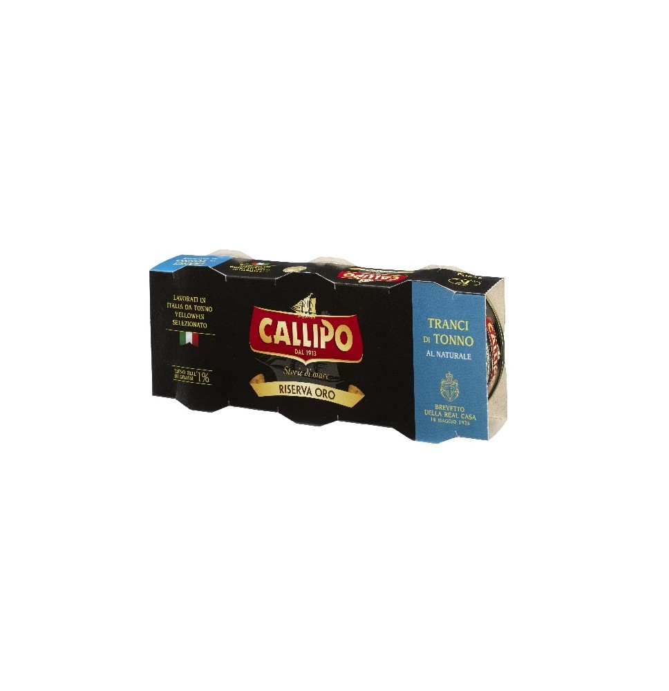 Gelsvauodegis tunas, CALLIPO, sūrime, 3x80g