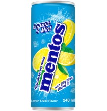 Gaivusis gėrimas MENTOS, Citrinos ir mėtų skonio su želė gabaliukais, 0,24 l, D