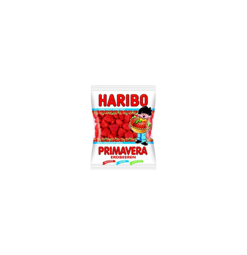 Guminukai HARIBO, Primavera, Erdbeeren, 100g