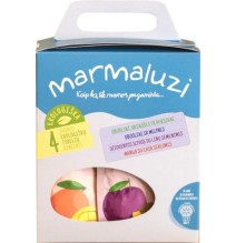 Ekologiškų vaisių tyrelė MARMALUZI rinkinys Nr. 1. 36 g