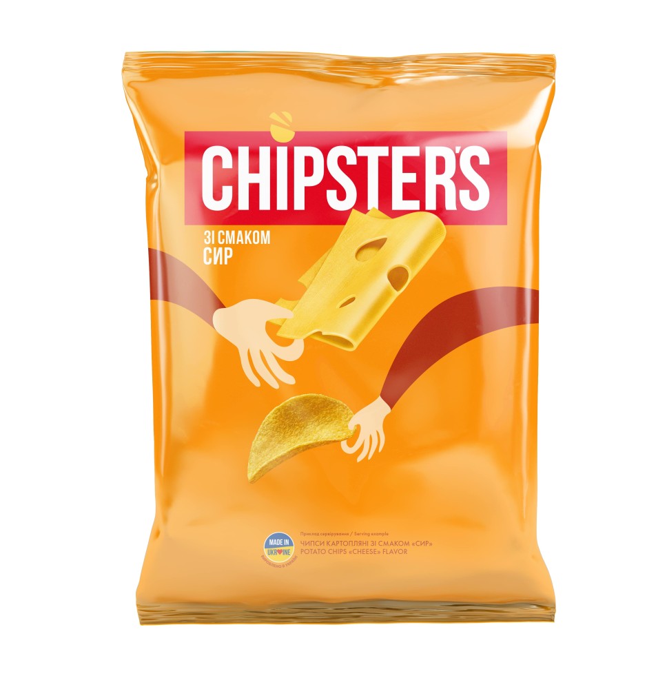 Bulvių traškučiai CHIPSTER'S, sūrio skonio, 120 g