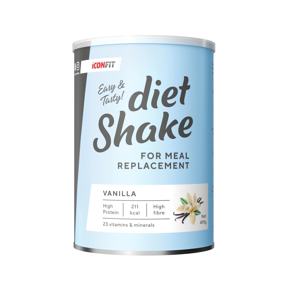 Dietinis kokteilis ICONFIT, vanilės skonio, 495 g