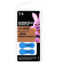 Baterijos klausos aparatui DURACELL 675, 6vnt