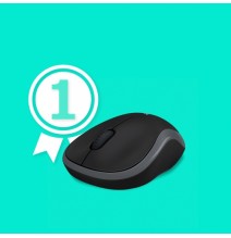 Logitech M185 Belaidė pelė, RF Wireless, 1000 DPI, Juoda/Pilka