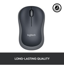 Logitech M185 Belaidė pelė, RF Wireless, 1000 DPI, Juoda/Pilka