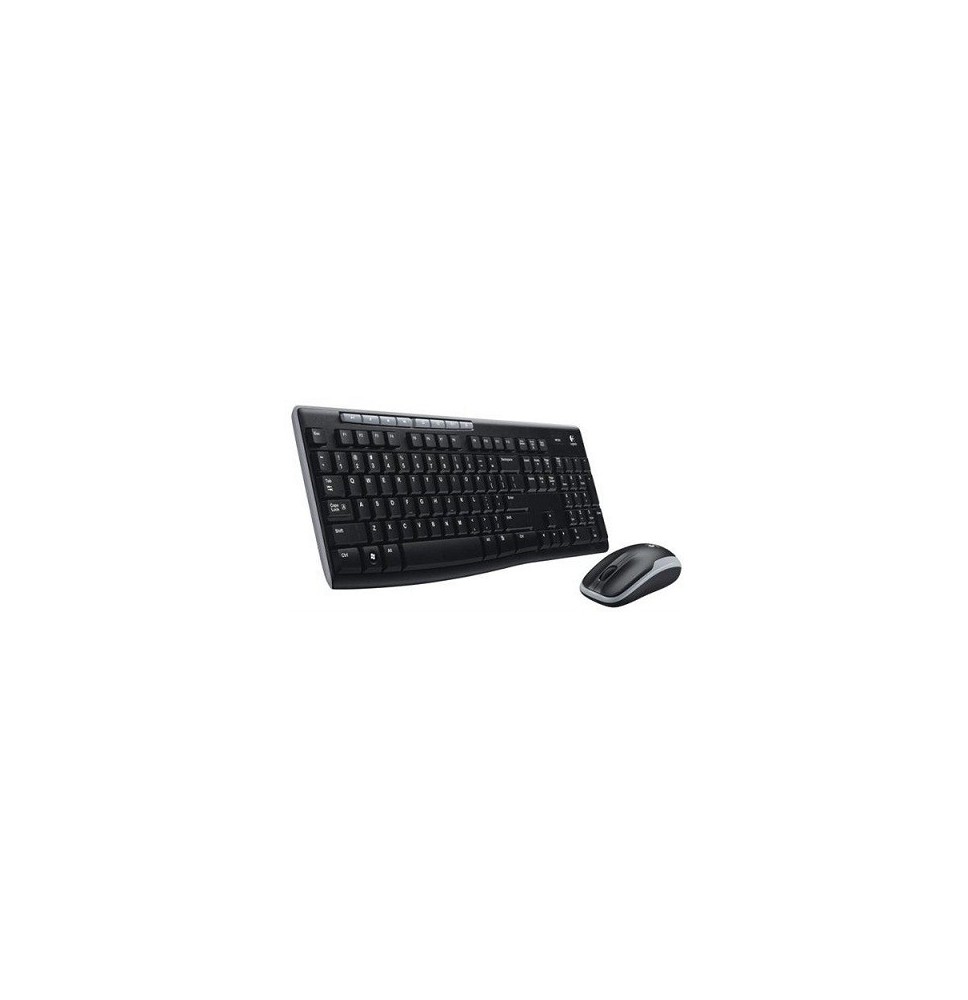 Logitech MK270 Combo Belaidė klaviatūra + pelė, US, Juoda