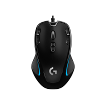 Logitech G G300S Laidinė žaidimų pelė, USB Type-A, 2500 DPI, Juoda/Mėlyna