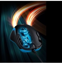 Logitech G G300S Laidinė žaidimų pelė, USB Type-A, 2500 DPI, Juoda/Mėlyna