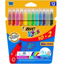 Bic Spalvoti flomasteriai Kids Couleur 12 spalvų rinkinys 9202937