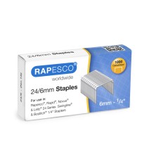 Sąsagėlės RAPESCO  24/6mm  (dėž. 1000 vnt)