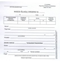 Kasos išlaidų orderiai, A6 (100)  0720-034