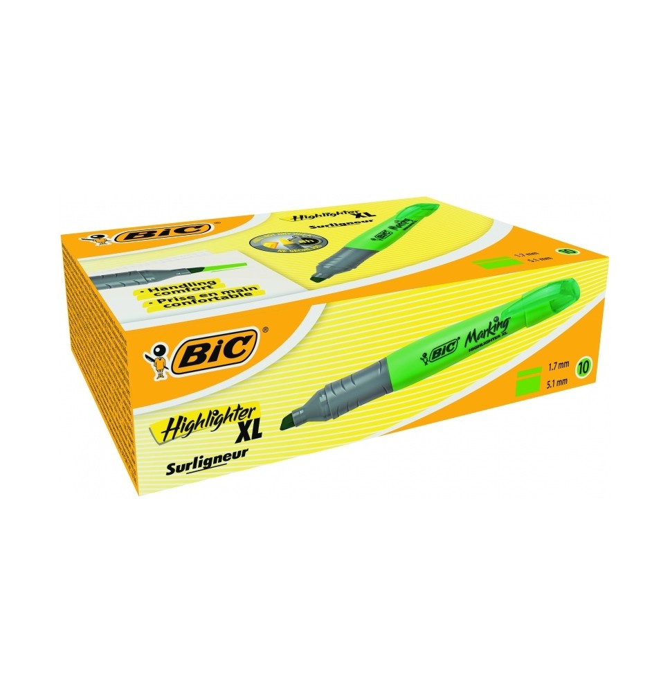 Bic Teksto žymeklis Highlighter XL 2-5 mm, žalias 1 vnt.