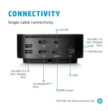 HP USB-C Dock G5 (5TW10AA) Jungčių stotelė, Juoda