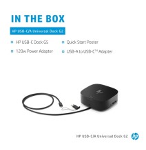 HP USB-C/A Universal Dock G2 Jungčių stotelė, Juoda