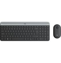 Logitech MK470 Slim Combo Belaidė klaviatūra + pelė, US, Graphite