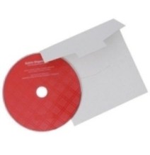 Vokai CD/DVD be langelio, 125x125mm, pakuotėje 1000 vnt.