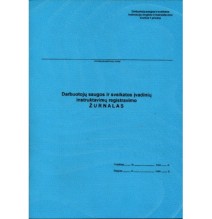 Darbuotojų saugos ir sveikatos įvadinių instruktavimų registracijos žurnalas A4, vertikalus, 10 lapų