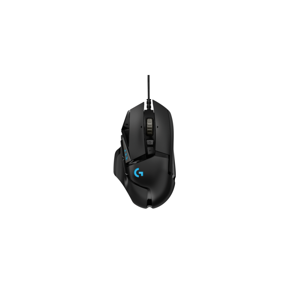 Logitech G502 HERO Laidinė žaidimų pelė, USB Type-A, Optical, 25600 DPI, Juoda