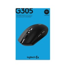 Logitech G305 Lightspeed Belaidė žaidimų pelė, RF Wireless + Bluetooth, 12000 DPI, Juoda