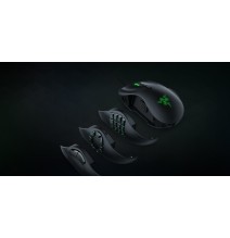 Razer Naga Trinity Laidinė žaidimų pelė, USB Type-A, RGB apšvietimas, Optical 16000 DPI, Juoda