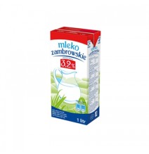 Pienas ZAMBROWSKIE, 3,2%, UAT, 1 l x 12 vnt.