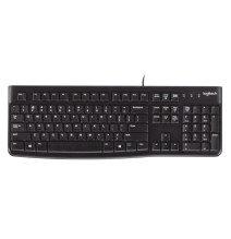 Klaviatūra laidinė Logitech K120 USB OEM  (US)  (920-002508),  juoda