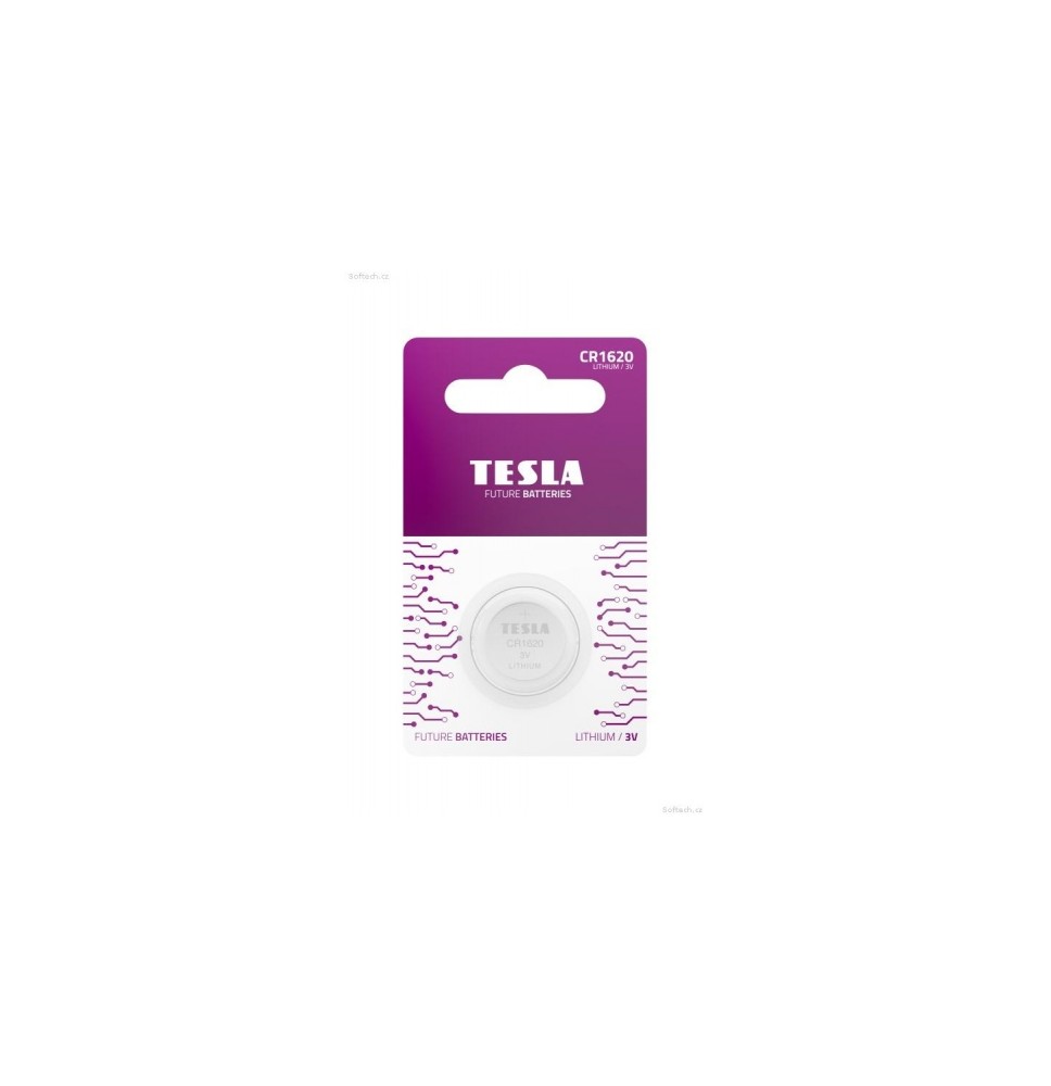 Baterija Tesla CR1620 Lithium 60 mAh (1 vnt)