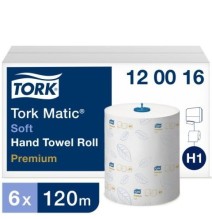 Ruloninis rankšluostinis popierius Tork Advanced Matic H1, 2 sl., 21cmx120m, 6 vnt.