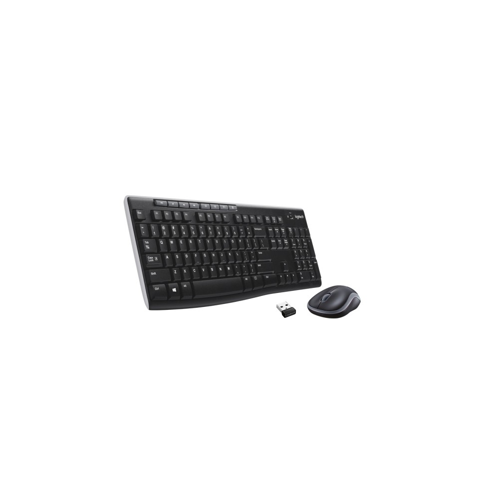 Logitech MK270 Wireless Combo Belaidė klaviatūra + pelė, US Int, Juoda