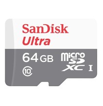 Atminties kortelė SanDisk SDSQUNR-064G-GN3MN memory card 64 GB MicroSDXC UHS-1 Class 10