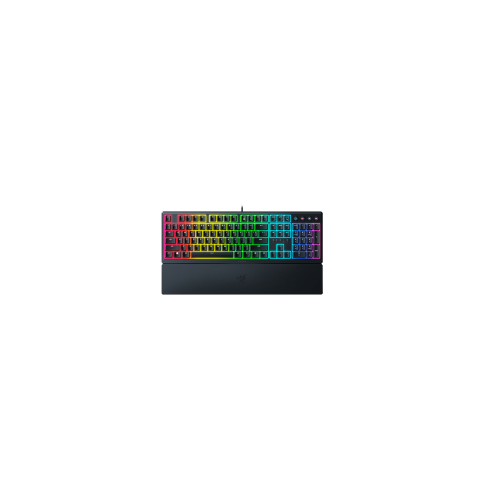 Razer Ornata V3 Laidinė žaidimų klaviatūra, USB, RGB LED, US, Mecha-membrane switch, Juoda