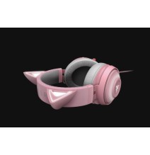 Laidinės žaidimų ausinės Razer RZ04-02980200-R3M1 Kraken Kitty, Pilka/Rožinė