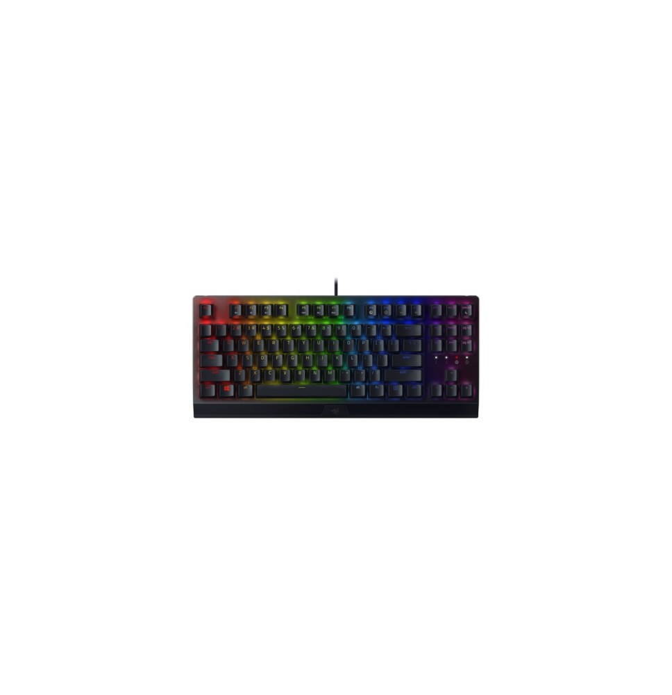 Razer Blackwidow V3 Tenkeyless Laidinė žaidimų klaviatūra, RGB LED, USB, US, Yellow Switch, Juoda