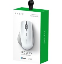 Žaidimų pelė belaidė Razer Pro Click, RF Wireless + Bluetooth, Optical 16000 DPI, Pilka/Balta