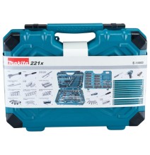 Įrankių rinkinys Makita E-10883 221 vnt, Terkšlės, galvutės, raktai