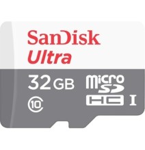 Atminties kortelė SanDisk Ultra microSDHC 32GB 100MB/s Class 10 UHS-I, Grey, White