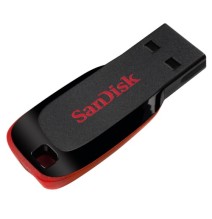 USB atmintinė SanDisk Cruzer Blade USB Flash Drive 32GB, Black, Red