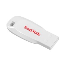 USB atmintinė SanDisk Cruzer Blade USB Flash Drive 16GB, White