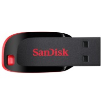 USB atmintinė SanDisk Cruzer Blade USB Flash Drive 32GB, Black, Red