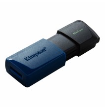 USB atmintinė Kingston DataTraveler Exodia M 64GB USB3.2 Gen 1 flash drive, Black, Blue