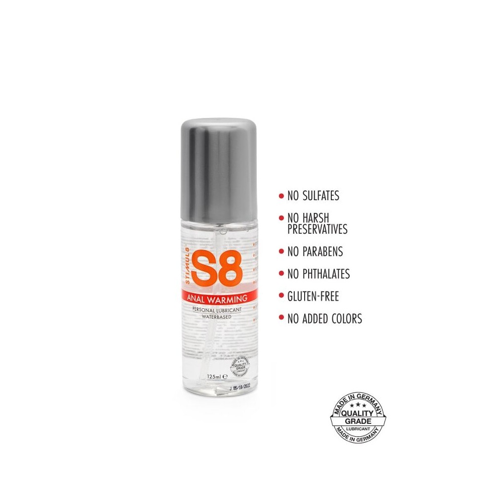 S8 šildantis analinis lubrikantas (125 ml)