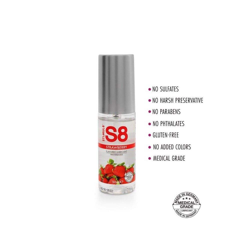 S8 Strawberry oralinis lubrikantas (50 ml)