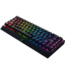 Žaidimų klaviatūra Razer BlackWidow V3 Mini HyperSpeed/USB+RF Wireless+Bluetooth/Yellow Switch/Juoda