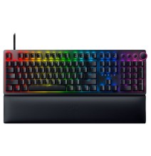 Žaidimų klaviatūra Razer Huntsman V2, RGB LED light, Wired, US, Clicky Purple Switch, Juoda