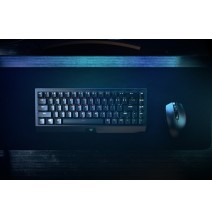 Žaidimų klaviatūra Razer BlackWidow V3 Mini HyperSpeed/USB+RF Wireless+Bluetooth/Yellow Switch/Juoda