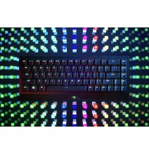 Žaidimų klaviatūra Razer BlackWidow V3 Mini HyperSpeed/USB+RF Wireless+Bluetooth/Yellow Switch/Juoda