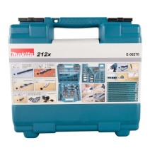 Grąžtų ir antgalių rinkinys Makita E-06270 Bits & Drill Set 212 pcs